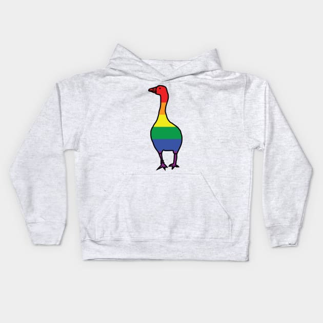 Pride Goose Kids Hoodie by ellenhenryart